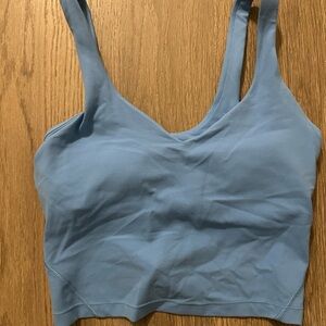 Blue Lululemon align cropped tank